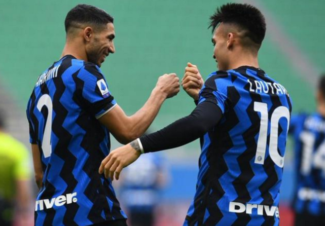  劳塔罗双响助国米登顶意甲积分榜首  