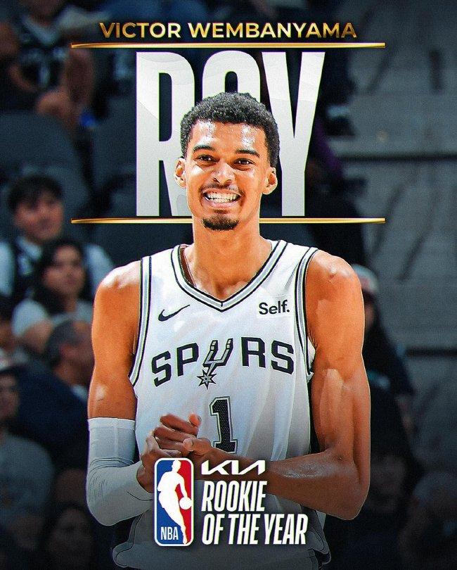  灰熊新秀文班亚马当选月最佳  